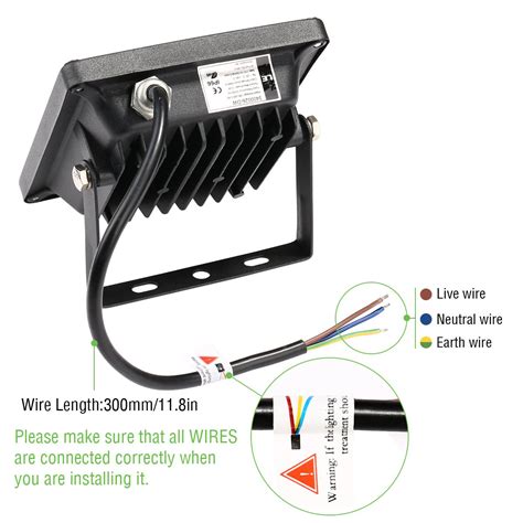 how to connect flood lights